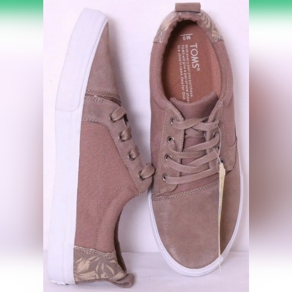 TOM'S VALDEZMEN'S SNEAKER SUEDE DESERT TAUPE - Picture 2 of 7